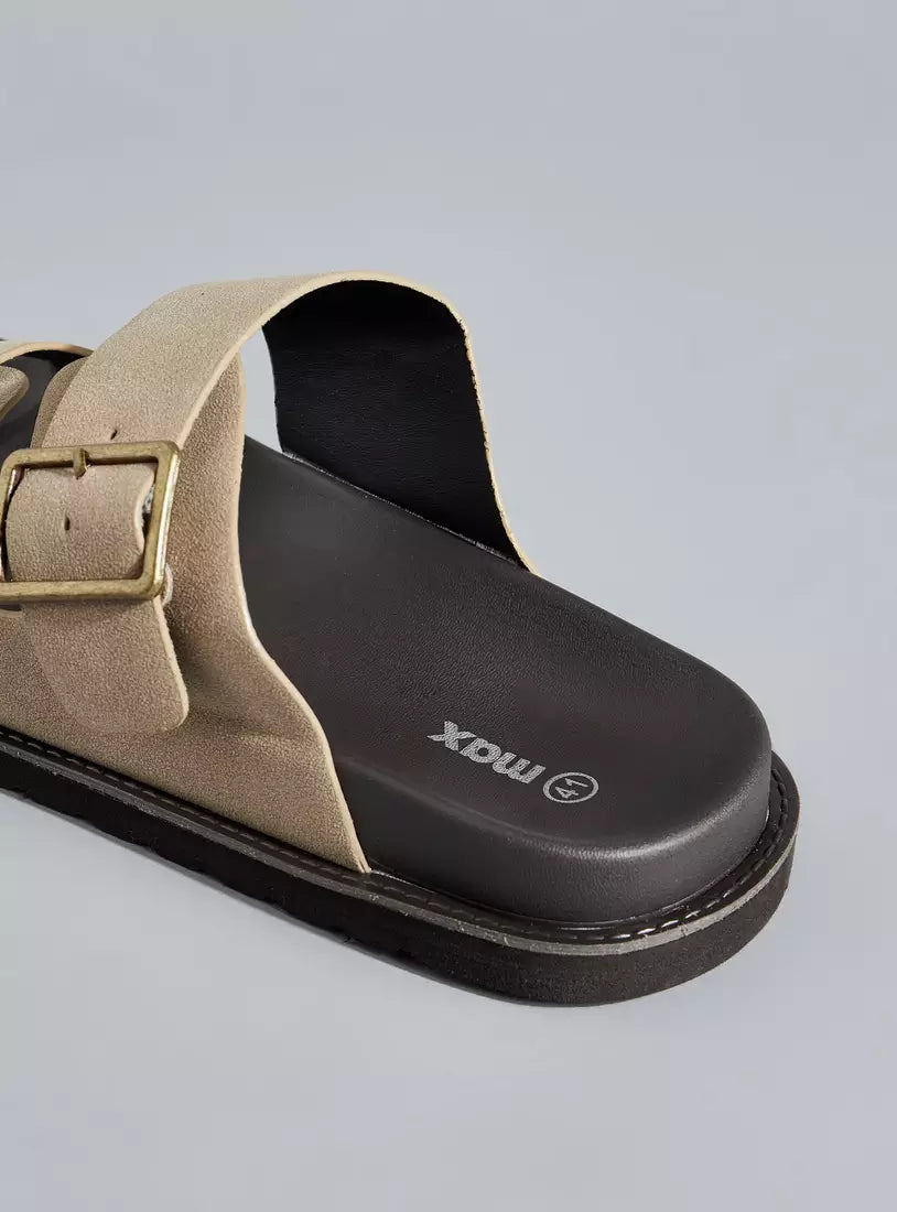 Max Plain Buckle Detail Sandals
