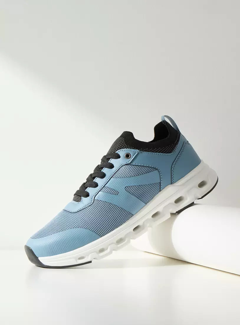 Max Panelled Sports Shoes with Lace-Up Closure
