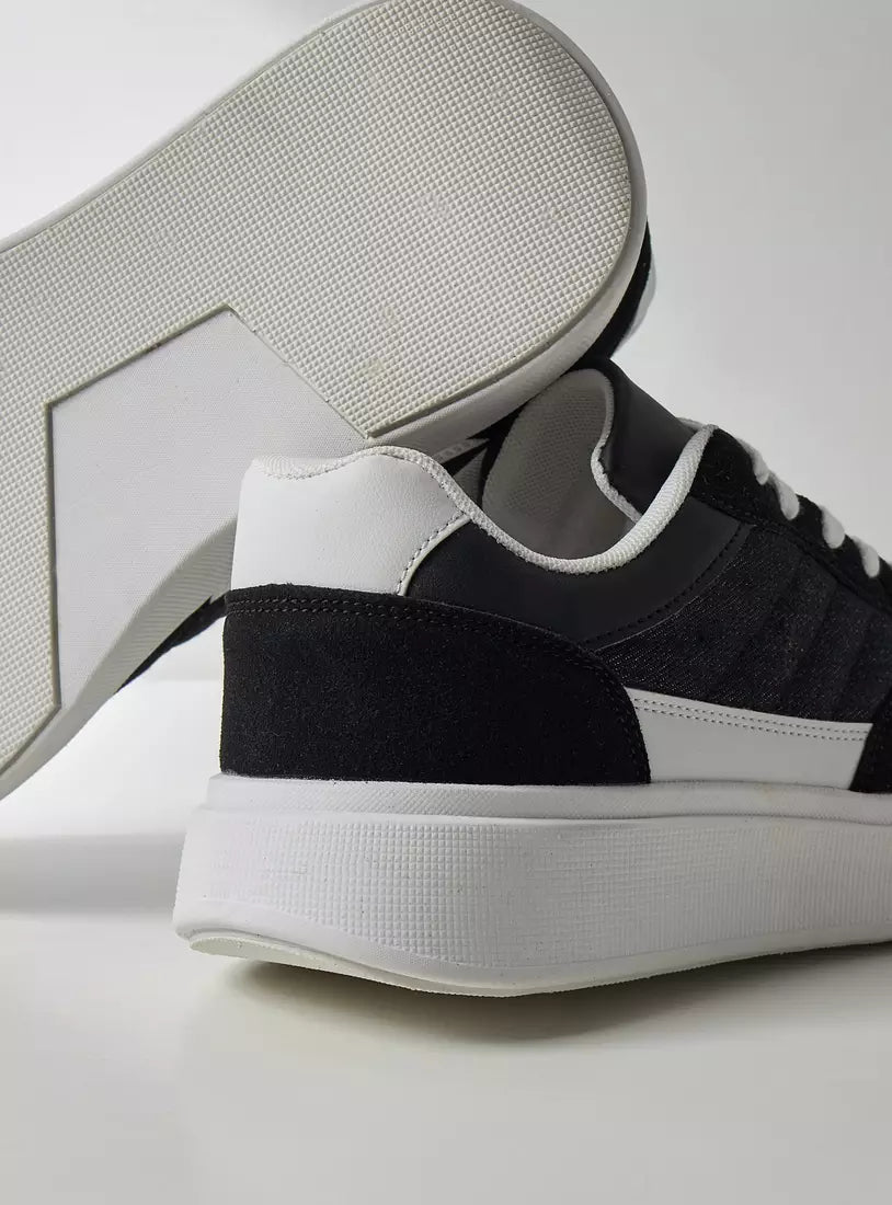 Max Panelled Lace-Up Sneakers