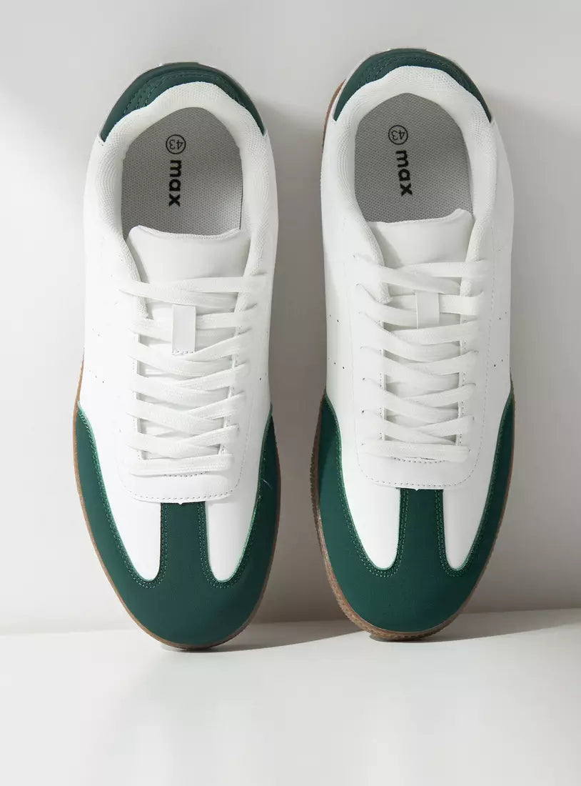 Max Colourblock Shoes with Lace-Up Closure