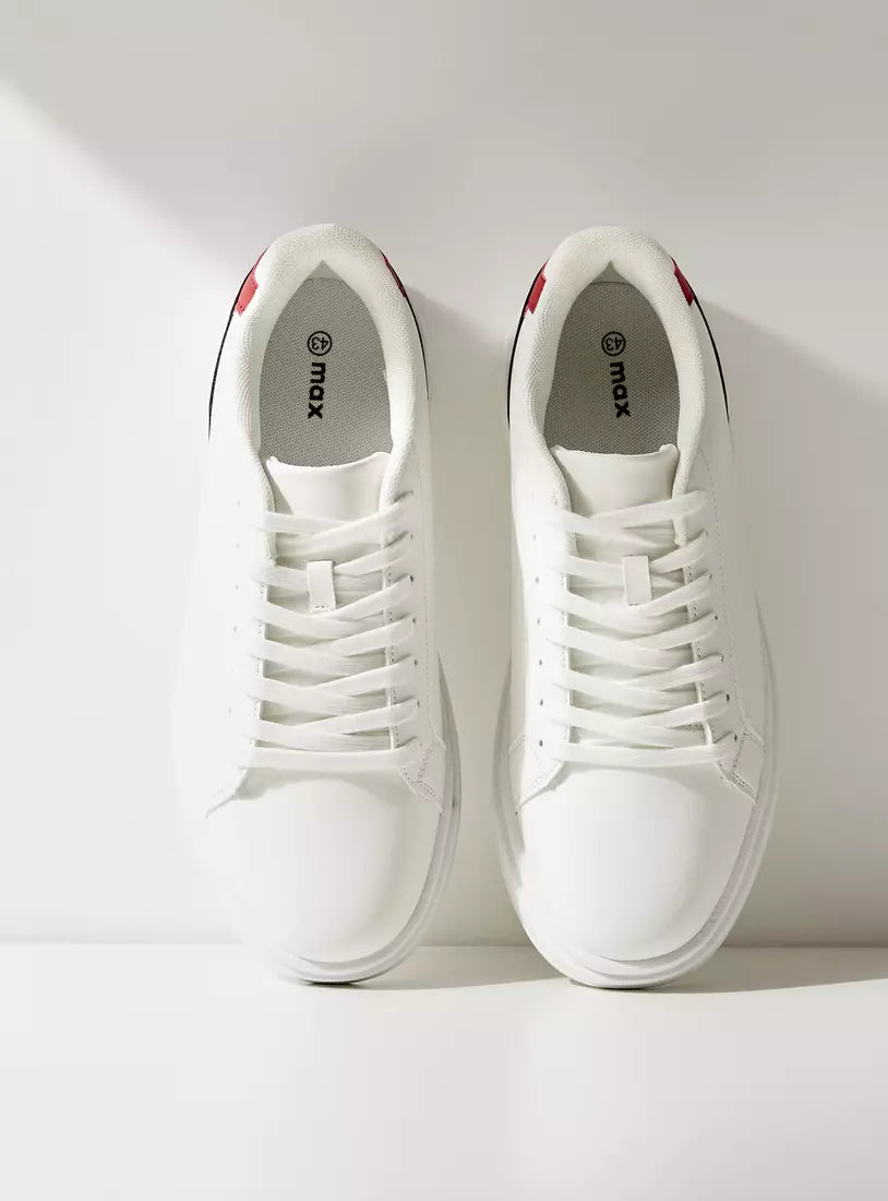 Max Panelled Lace-Up Sneakers
