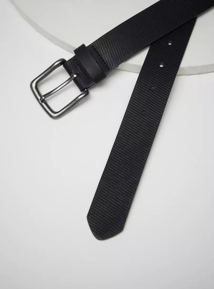 Max Textured Belt with Pin Buckle Closure