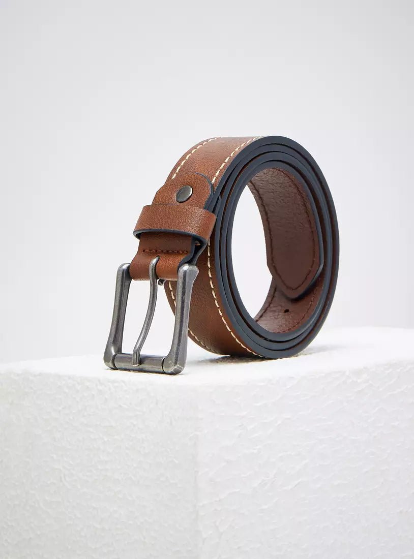 Max Plain Belt with Pin Buckle Closure