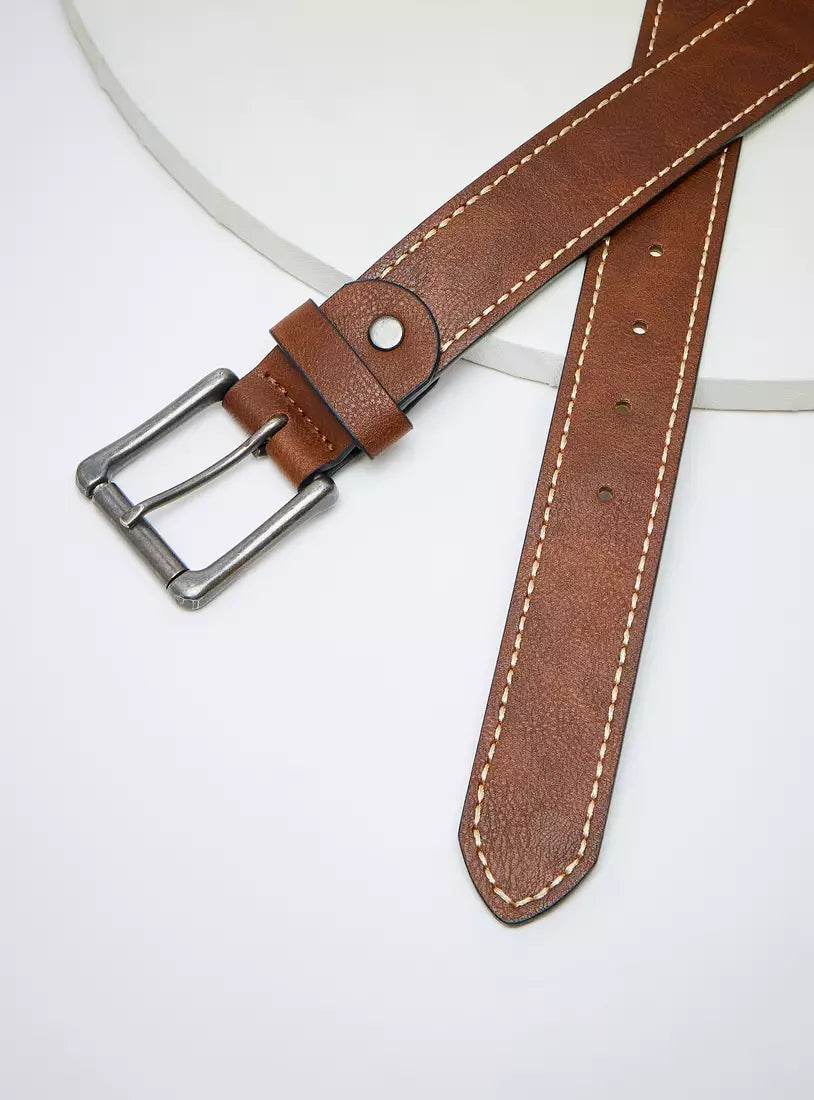 Max Plain Belt with Pin Buckle Closure