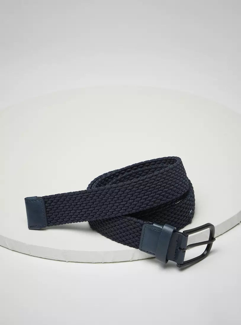 Max Textured Wide Belt with Pin Buckle Closure