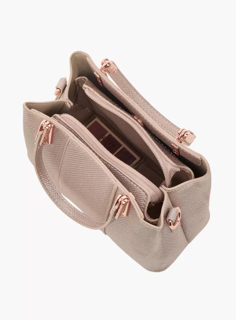 Flora Bella Textured Tote Bag with Double Handle
