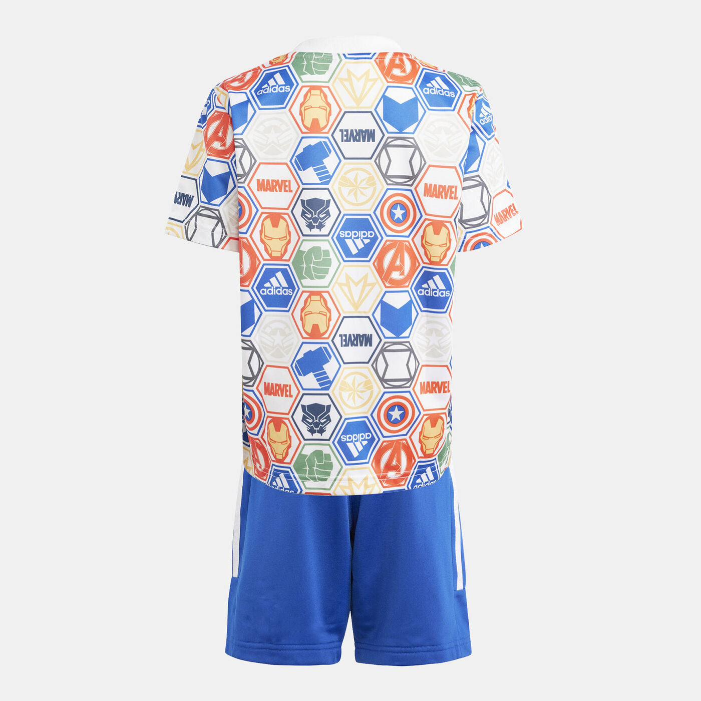 Adidas Kids' X Marvel Avengers T-Shirt And Shorts Set
