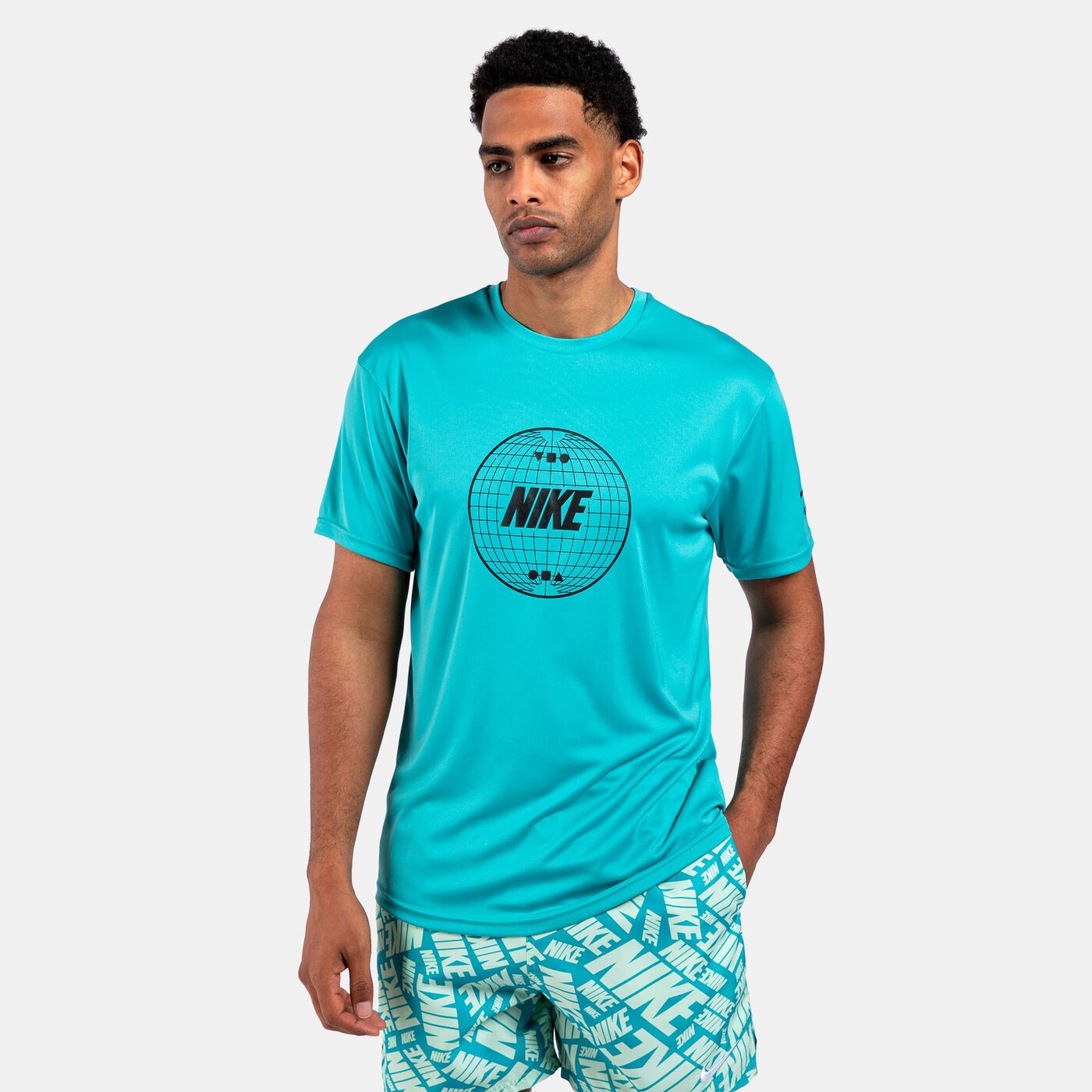 Nike Swim Men's Printed Hydroguard Swimming T-Shirt