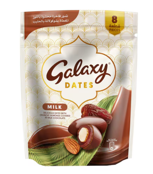 Galaxy Dates Milk Chocolate Covered With Almonds 96g