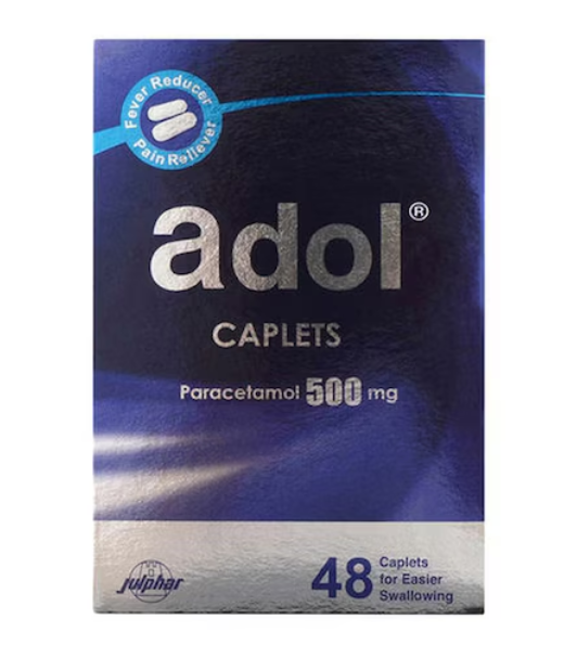 Adol Paracetamol 500mg 48 Caplets
