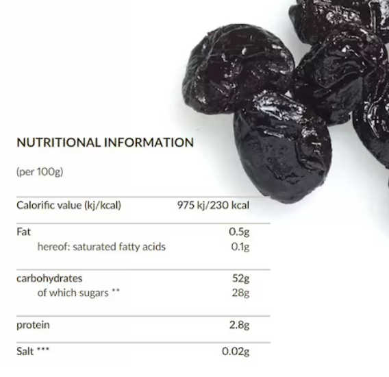 Seeberger Soft Prunes Pitted 200g
