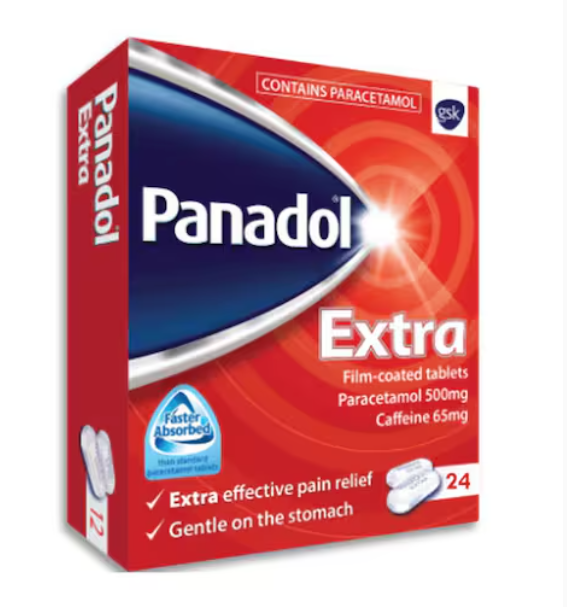 Panadol Extra Pain Relief With Opti Zorb 24 Tablets