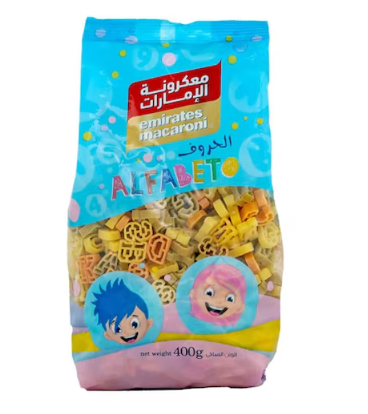 Emirates Macaroni Alphabet Shape Tricolor Pasta 400g