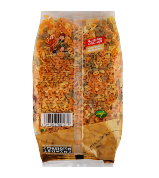 Emirates Macaroni Alphabet Shape Tricolor Pasta 400g