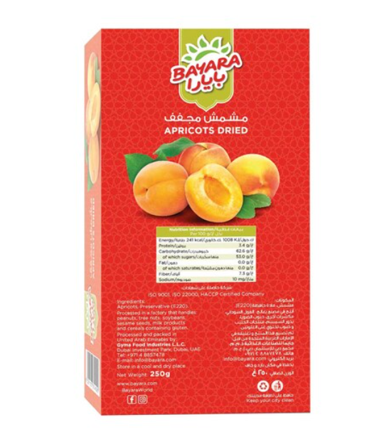 Bayara Apricots Tray 250g