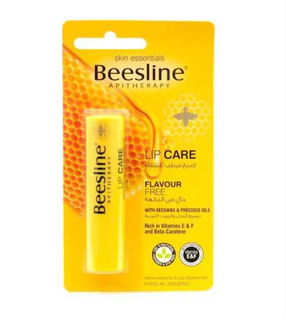 Beesline Flavour Free Lip Care Balm Yellow 4g