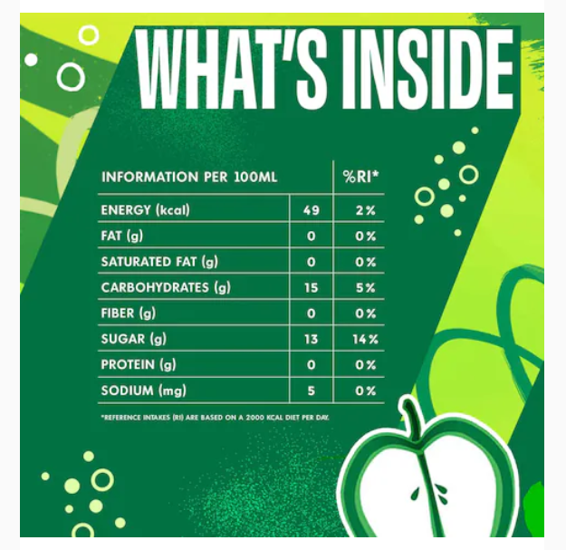 Mirinda Green Apple Soft Drink 330ml