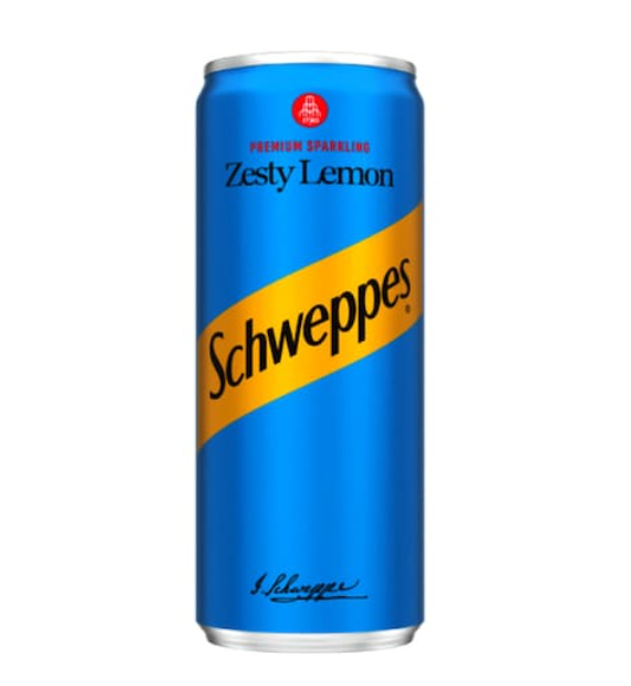 Schweppes Zesty Lemon Carbonated Drink 250ml