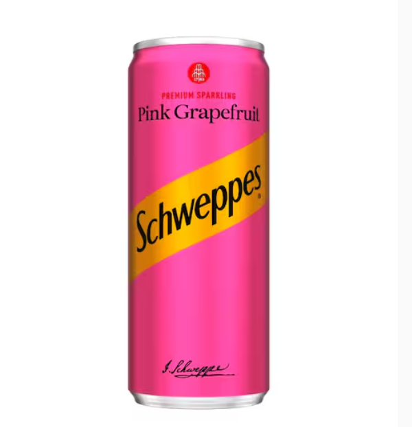 Schweppes Pink Grapefruit Carbonated Drink 250ml