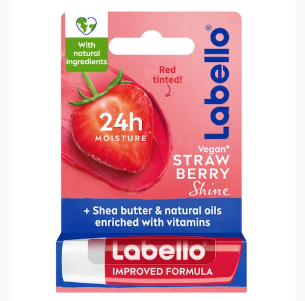 Labello Lip Balm Strawberry Shine 4.8g
