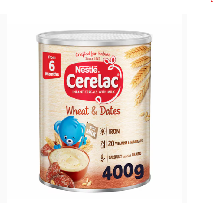 Nestle Cerelac Infant Cereal Wheat & Dates 400g