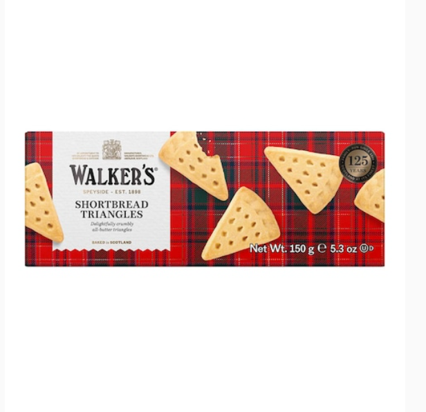 Walkers Pure Butter Shortbread Triangles 150g