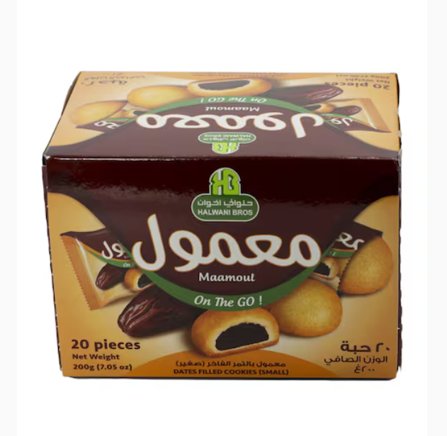 Halwani Bros Maamoul Mini Dates Filled Cookies 200g X20