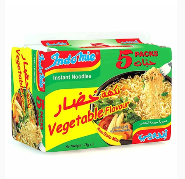 Indomie Vegetable Flavour Instant Noodles 75g x5