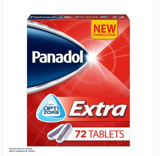 Panadol Extra With Optizorb 72 Tablets