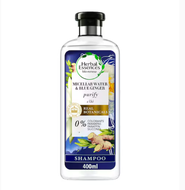 Herbal Essences Micellar Water & Blue Ginger Shampoo 400ml