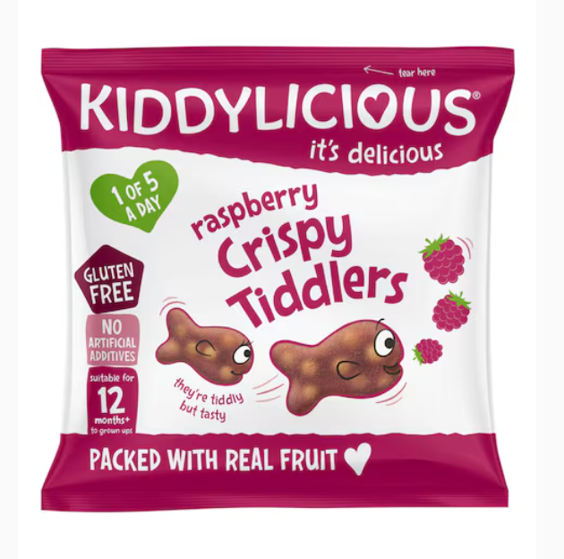 Kiddylicious Raspberry Crispie Tiddlers 12g
