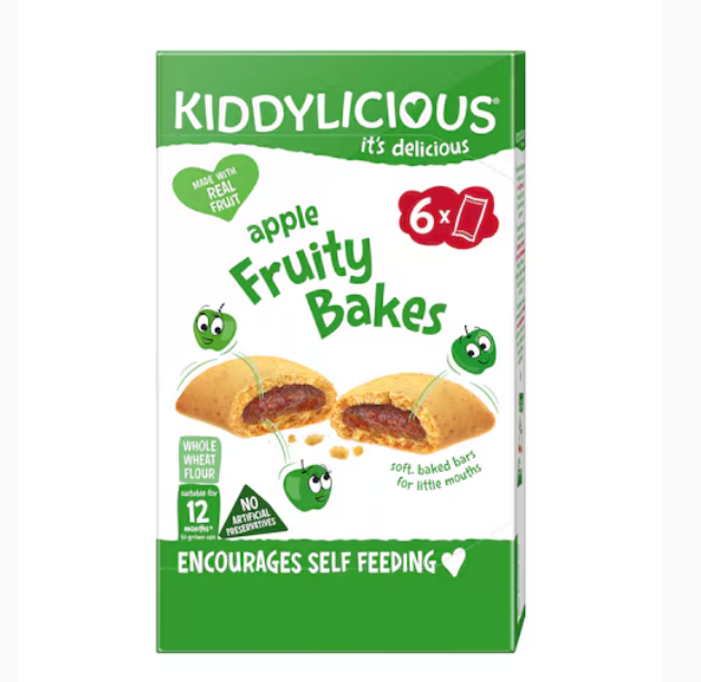 Kiddylicious Apple Fruity Bakes Yellow 132g