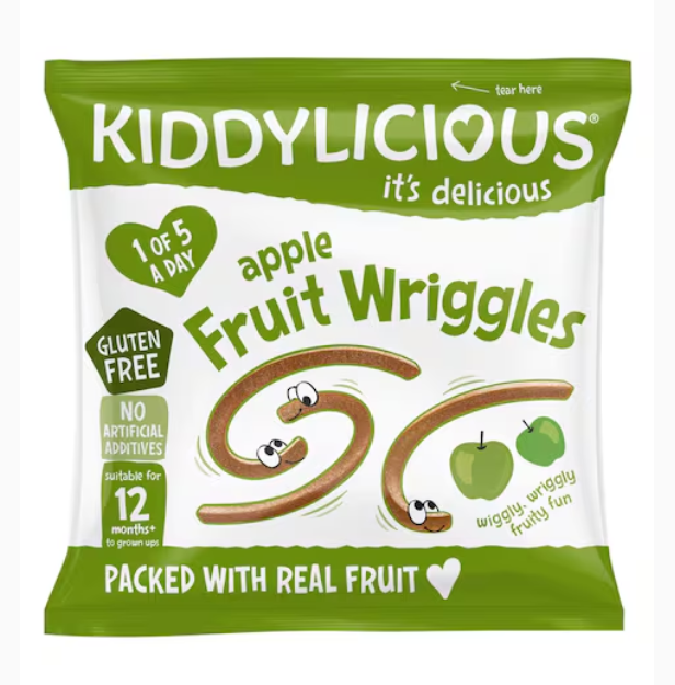 Kiddylicious Apple Fruit Wriggles 12g