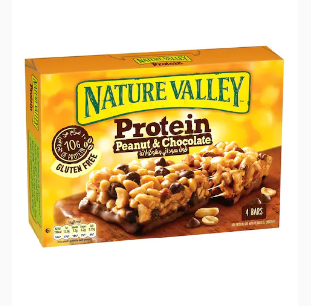 Nature Valley Peanut And Chocolate Protein Bar 40g x4