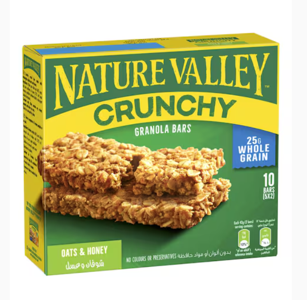 Nature Valley Oats And Honey Crunchy Granola Bars 42g x5