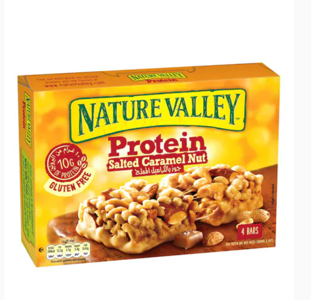 Nature Valley Salted Caramel Nut Protein Bar 40g x4