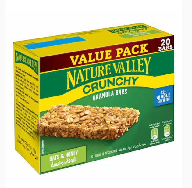 Nature Valley Oats And Honey Crunchy Granola Bars 21g x20