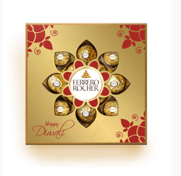 Ferrero Rocher Crunchy Hazelnuts Milk Chocolate 24 Piece 300g