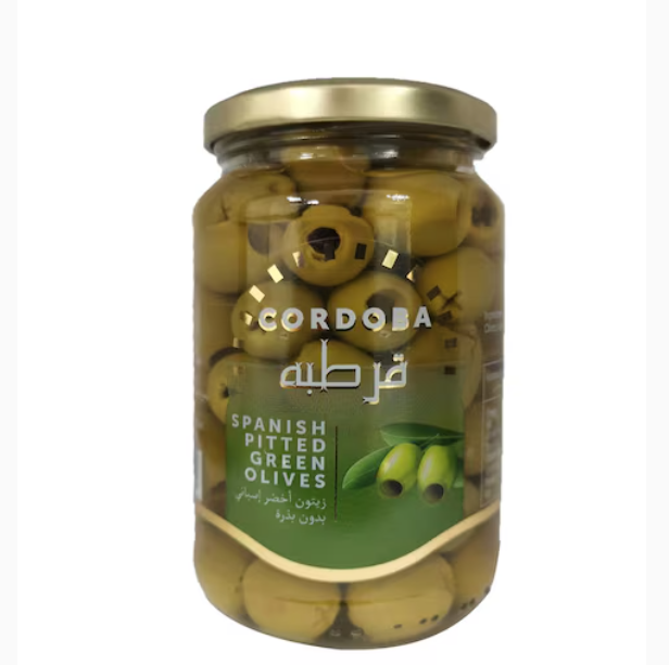 Cordoba Spanish Pitted Green Olives 340g