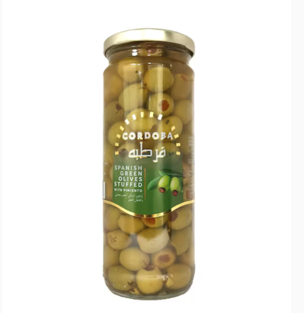 Cordoba Spanish Green Olives Stuffed With Pimiento 450g