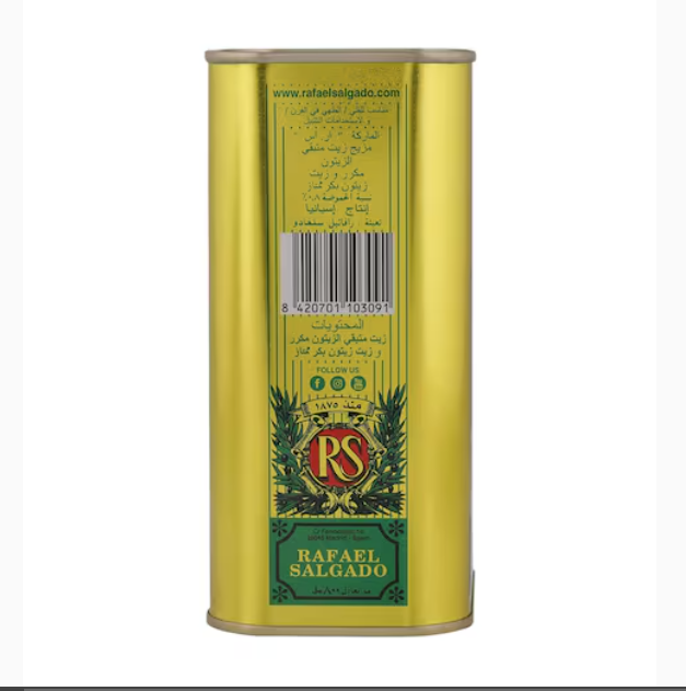 Rafael Salgado Extra Virgin Olive Oil 800ml