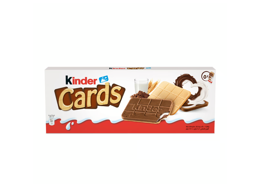 Kinder Cards Chocolate Biscuits 128g