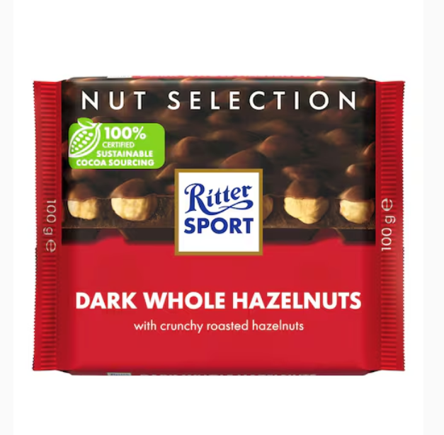 Ritter Sport Dark Hazelnuts Chocolate 100g