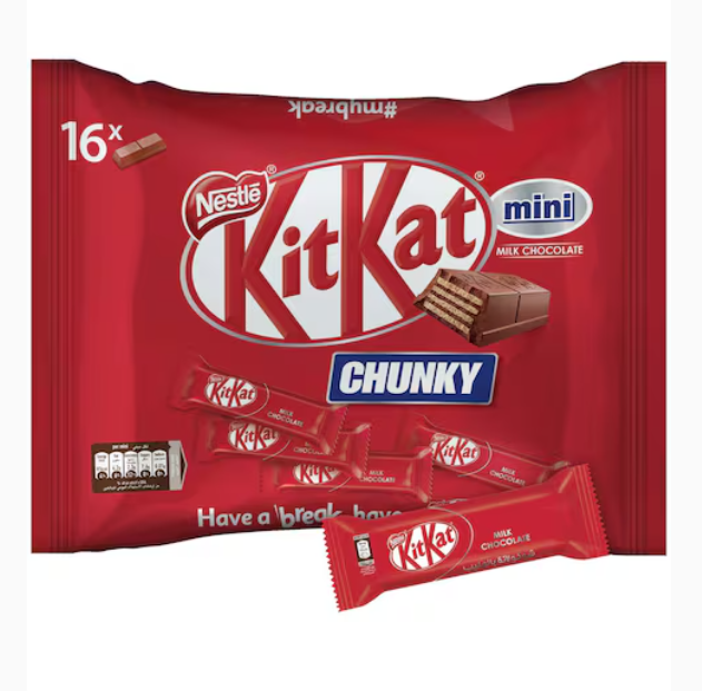 Kitkat 2 Finger Chunky Mini Milk Chocolate Bag 250g