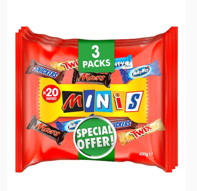 Best Of Minis Chocolates 400g Pack of 3