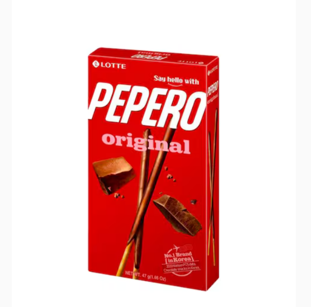 Lotte Pepero Original Chocolate Stick Biscuit 47g