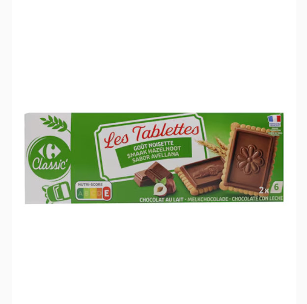 Carrefour Classic Biscuit Coated Milk Chocolate And Hazelnut 150g