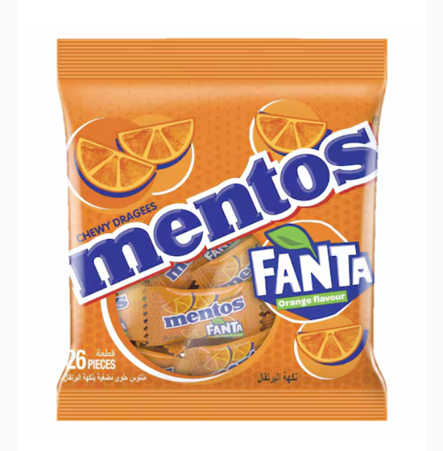 Mentos Fanta Chewy Candy Orange Flavor 70.2g