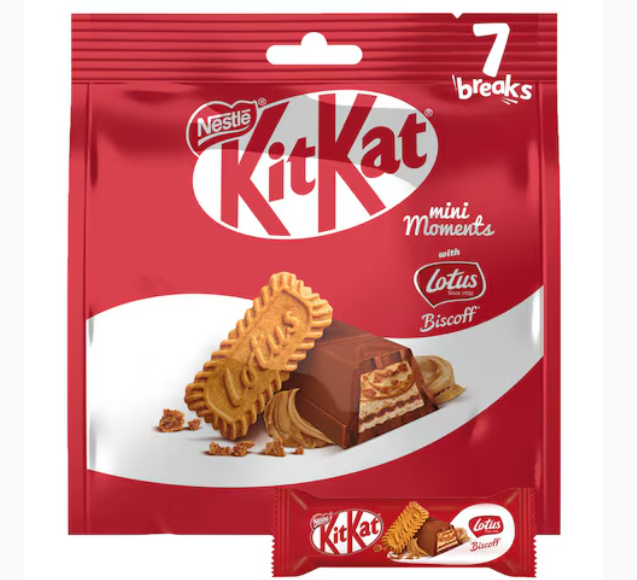 KitKat Mini Moments Chocolate With Lotus Biscoff 116.2g