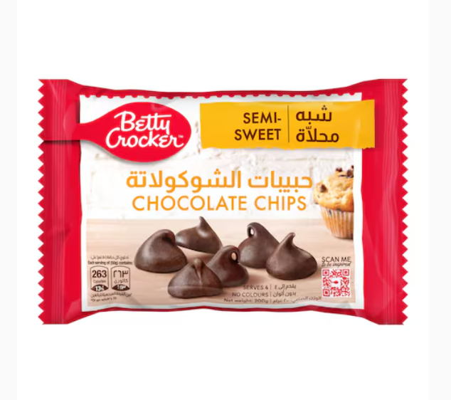 Betty Crocker Semi-Sweet Chocolate Chips 200g